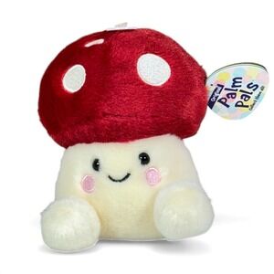 Aurora Palm Pals Amanita Mushroom Plush NWT 5" Stuffed Toy Whimsical Fungi